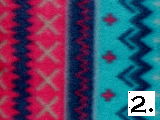 Turquoise Red & Navy Navajo